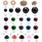 Plastic Safety Eyes and Noses with Washers 570 Pcs, Craft Doll Teddy Bear Nose for Amigurumi, Crafts, Crochet Toy Stuffed Animals (Assorted Sizes)